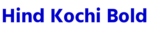 Hind Kochi Bold шрифт